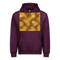 Mauve Wine gold glitter with leopard pattern Urban Hoodie - TumblerDesignByShophia