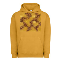 Pigment Peanut Butter gold glitter with leopard pattern Urban Hoodie - TumblerDesignByShophia