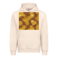 Sandshell gold glitter with leopard pattern Urban Hoodie - TumblerDesignByShophia