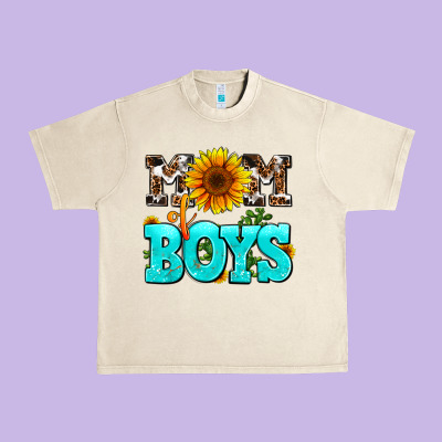 Mom Of Boys Urban Heavy Tee Designed By Adodesignshop