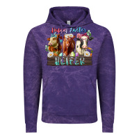 Cloud Purple happy easter heifer Vintage Hoodie - RacoonDesign