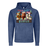 Vintage Denim happy easter heifer Vintage Hoodie - RacoonDesign