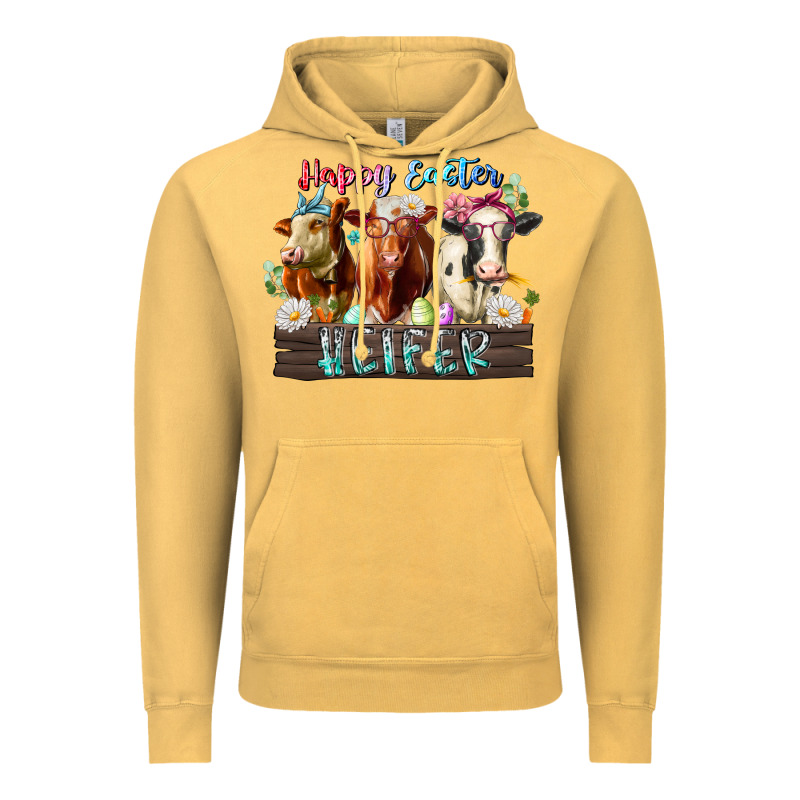 Happy Easter Heifer Vintage Hoodie by RacoonDesign | Teevron