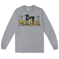 Heather Grey boy mama camouflage pattern mother's day Long Sleeve Tee - Artiststas