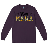 Plum boy mama camouflage pattern mother's day Long Sleeve Tee - Artiststas