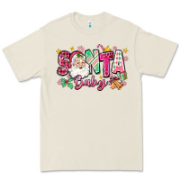 Bone pink santa baby christmas Premium Tee - Zillion Design Studio