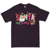 Plum pink santa baby christmas Premium Tee - Zillion Design Studio