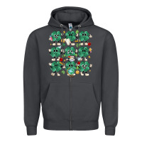 Smoke teacher st patrick day clovers Zipper Hoodie - MaliasSmallBusiness