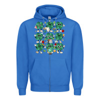 Teacher St Patrick Day Clovers Zipper Hoodie | Teevron