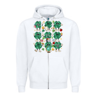 White teacher st patrick day clovers Zipper Hoodie - MaliasSmallBusiness