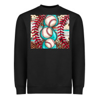 Black baseball leopard cowhide turquoise Heavyweight Sweatshirt - JahusDesignShop