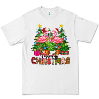 White merry christmas flamingo Premium Tee - Zillion Design Studio