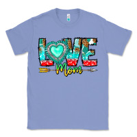 Colony Blue Love Mom Classic Tee - CowhideDigitalArt