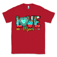 Red Love Mom Classic Tee - CowhideDigitalArt