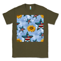 Patriotic Stars And Sunflower Classic Tee | Teevron