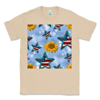 Mushroom patriotic stars and sunflower Classic Tee - BundleAndBundleShop