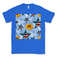 True Royal patriotic stars and sunflower Classic Tee - BundleAndBundleShop