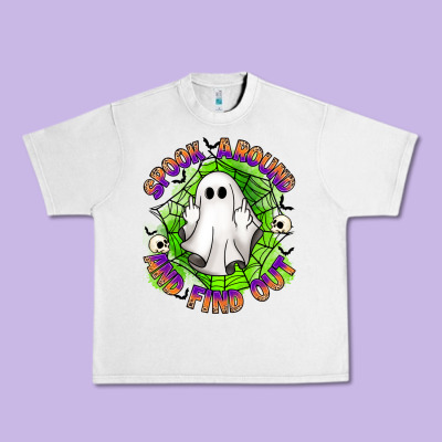 Spook Aound And Find Out Urban Heavy Tee Designed By Artiststas