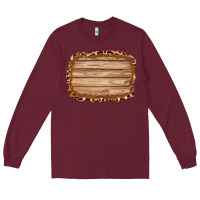 Burgundy wood leopard and shimmer background 3200x2400 Long Sleeve Tee - AdoDesignShop
