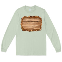 Matcha wood leopard and shimmer background 3200x2400 Long Sleeve Tee - AdoDesignShop