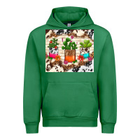 Emerald cowhide succulent Urban Hoodie - TumblerDesignByShophia