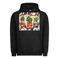 Pigment Black cowhide succulent Urban Hoodie - TumblerDesignByShophia