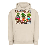Pigment French Oak cowhide succulent Urban Hoodie - TumblerDesignByShophia