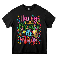 Black Happy drinko de mayo Heavy Core Tee - RanaPortraitStore