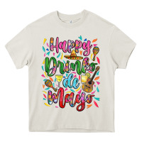 Cream Happy drinko de mayo Heavy Core Tee - RanaPortraitStore