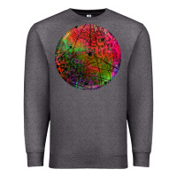 Charcoal Heather halloween round Premium Sweatshirt - BundleAndBundleShop