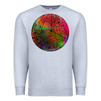 Heather Grey halloween round Premium Sweatshirt - BundleAndBundleShop