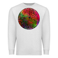 Oatmeal Heather halloween round Premium Sweatshirt - BundleAndBundleShop