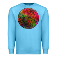 Ocean Blue halloween round Premium Sweatshirt - BundleAndBundleShop