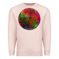 Pale Pink halloween round Premium Sweatshirt - BundleAndBundleShop