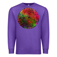Purple halloween round Premium Sweatshirt - BundleAndBundleShop