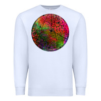 White halloween round Premium Sweatshirt - BundleAndBundleShop