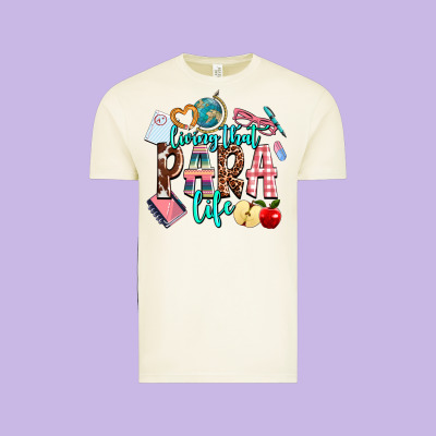 Living That  Para  Life Vintage Tee Designed By Adodesignshop