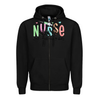 Black coffee scrubs rubber gloves nurse Zipper Hoodie - MaliasSmallBusiness