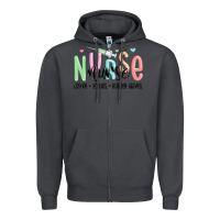 Smoke coffee scrubs rubber gloves nurse Zipper Hoodie - MaliasSmallBusiness