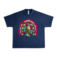 Navy san judas rainbow Urban Heavy Tee - JahusDesignShop
