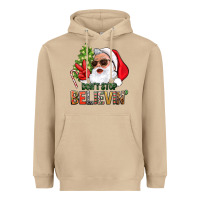 Mushroom Don't Stop Believing Santa Heavyweight Hoodie - BundleAndBundleShop