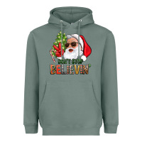 Sage Don't Stop Believing Santa Heavyweight Hoodie - BundleAndBundleShop