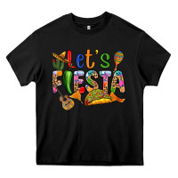 Black Let's fiesta Heavy Core Tee - RanaPortraitStore