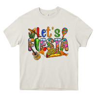 Cream Let's fiesta Heavy Core Tee - RanaPortraitStore