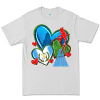 Dove Grey guatemala hearts Premium Tee - texasbilliewilder