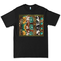 Black western patterns brushstroke Premium Tee - BarkalooDesign