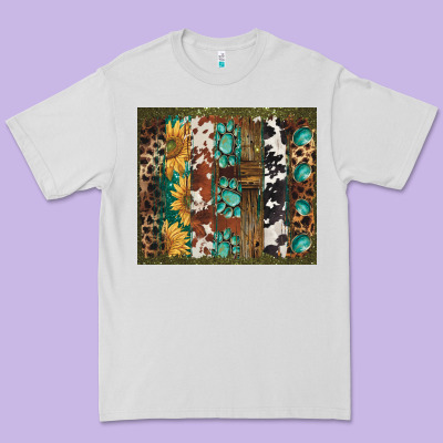 Western Patterns Brushstroke Premium Tee Designed By Barkaloodesign