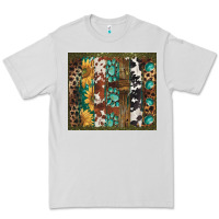 Dove Grey western patterns brushstroke Premium Tee - BarkalooDesign