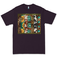 Plum western patterns brushstroke Premium Tee - BarkalooDesign