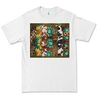 White western patterns brushstroke Premium Tee - BarkalooDesign